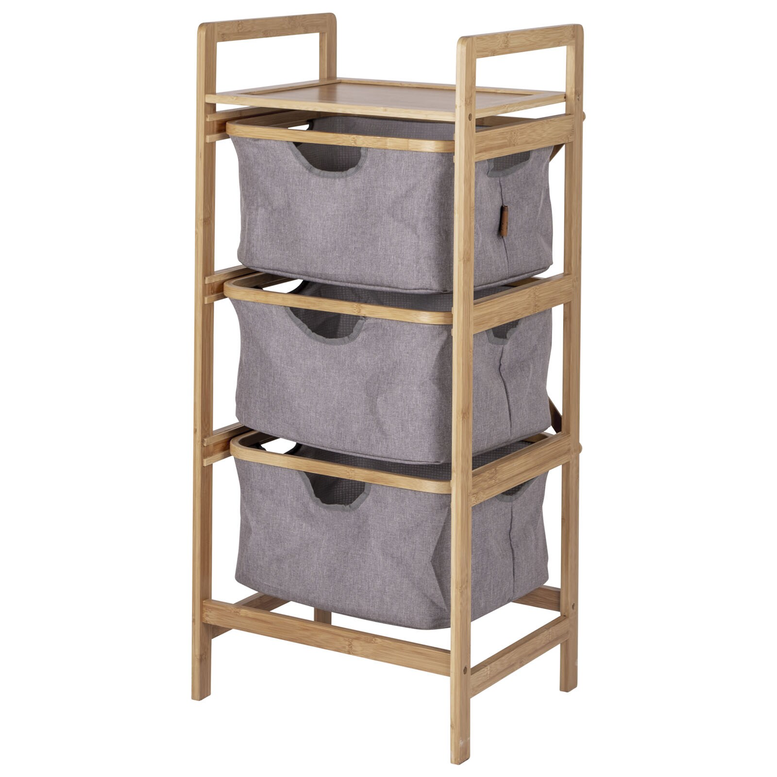 BO-CAMP Falt Schrank Selsdon Camping Kleider Regal Schubladen Möbel Bambus Holz