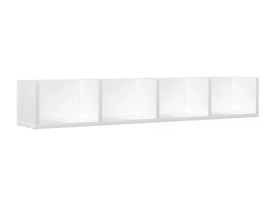 Armoires murales 2 pcs blanc 99x18x16,5 cm bois d'ingénierie