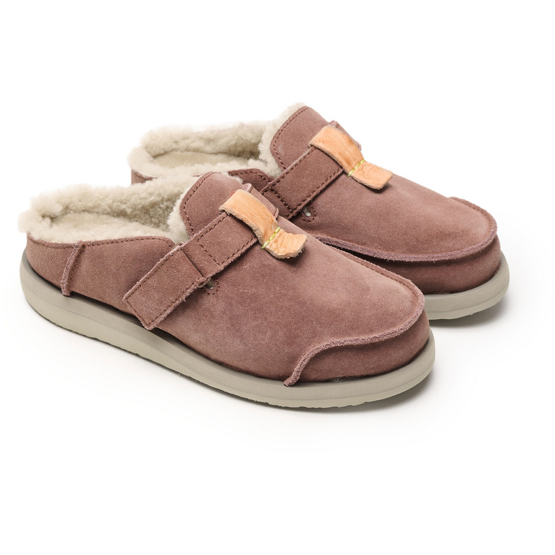 Satorisan Damen Uwabaki Clog Strap Suede Schuhe