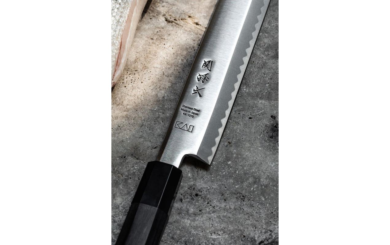 Kochmesser Yanagiba 27 cm, Schwarz<br>Filiermesser aus rostfreiem Carbonstahl