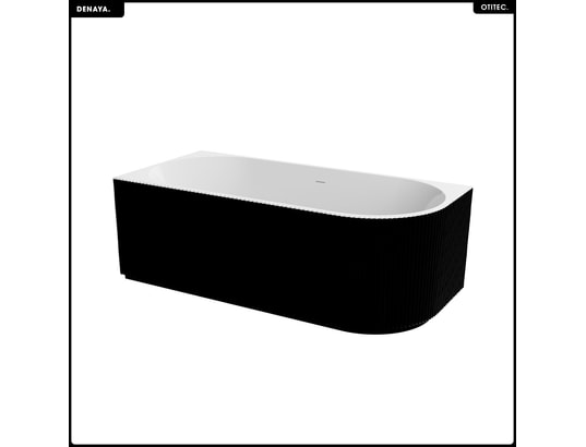 OTITEC - Baignoire asymétrique - 170 x 78 cm - gauche - avec siphon c...