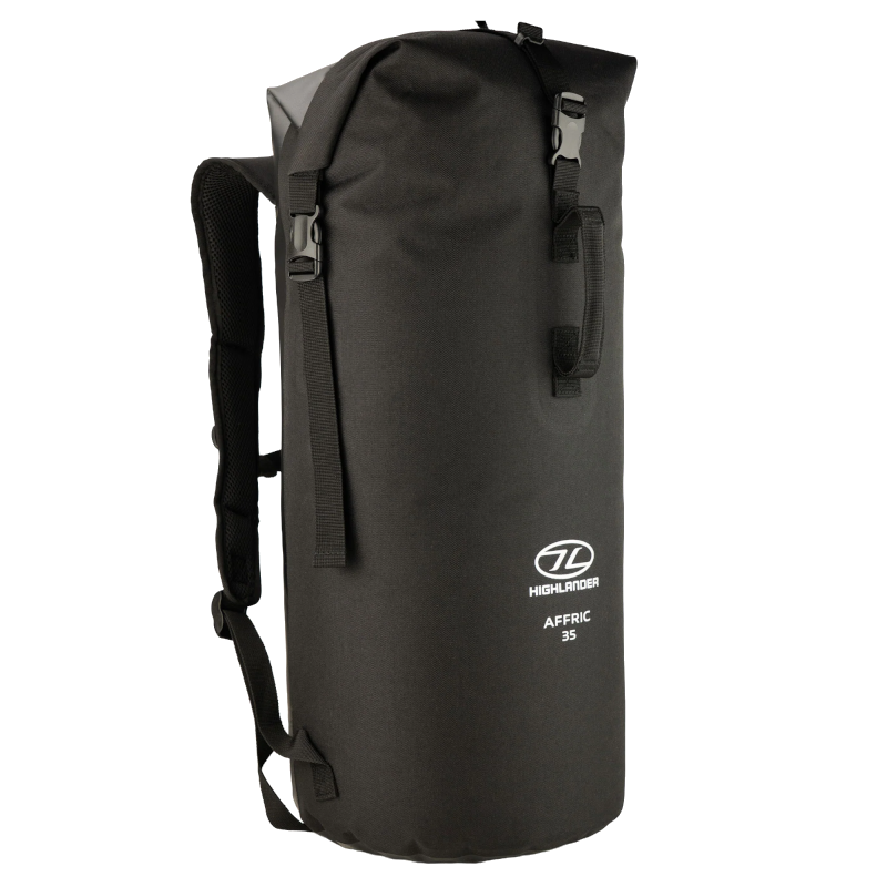 Highlander affric 35l waterdichte rugzak - black