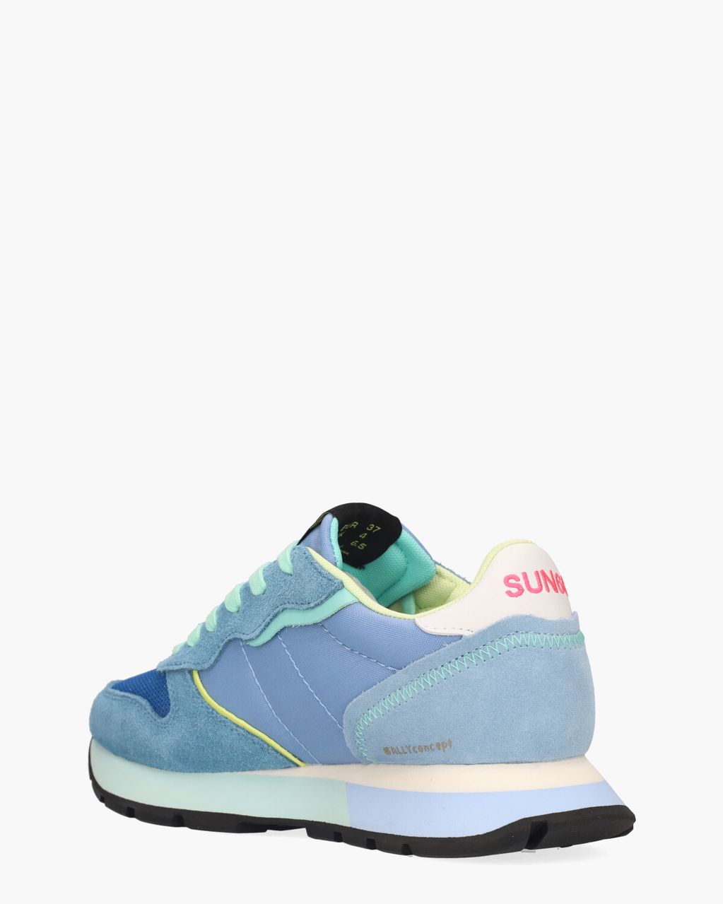 SUN68 Ally Color Explosion Blauw Damessneakers