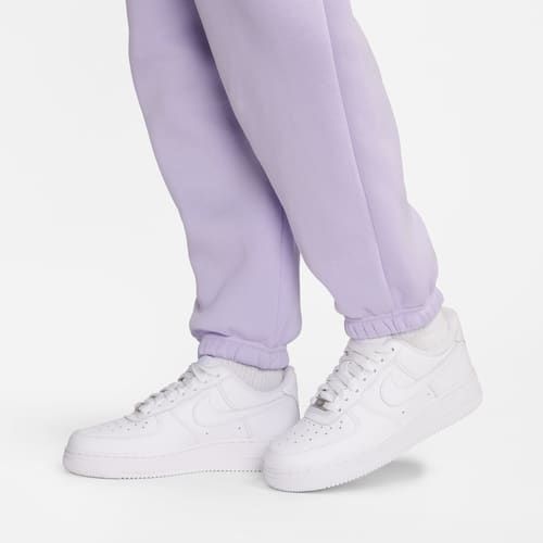 Nike Bas de Survêtement Phoenix Fleece Oversized - Violet/Blanc Cassé Femme