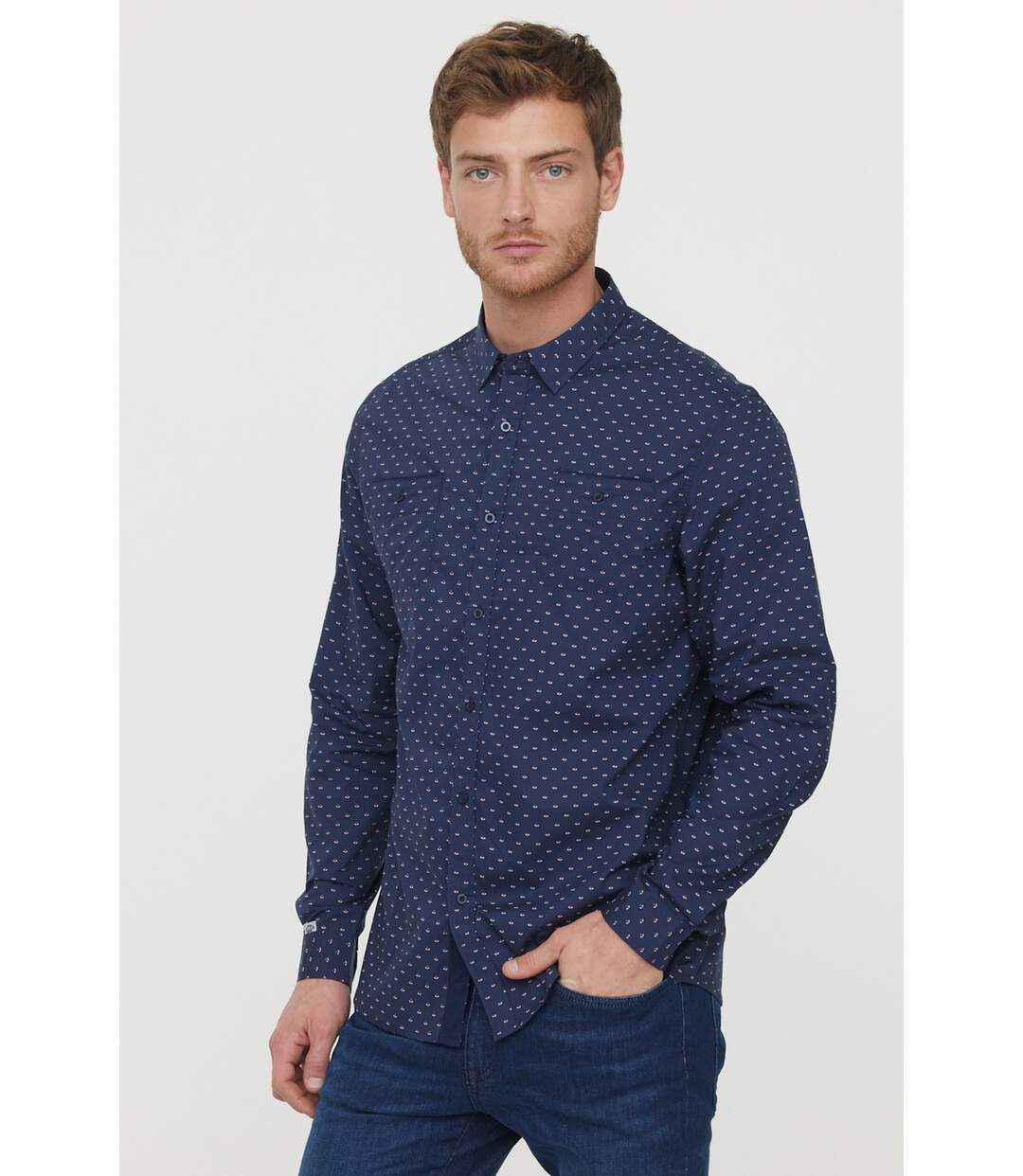 Chemise manches longues coton regular DIZO