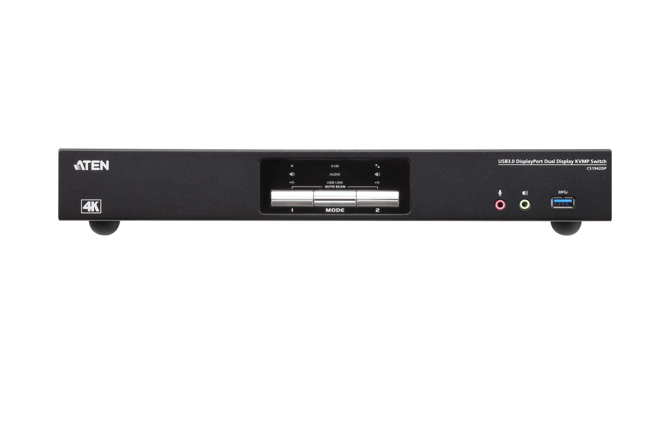 KVM Switch CS1942DP<br>2-Port USB 3.0 4K DisplayPort Dual Display KVMP Switch