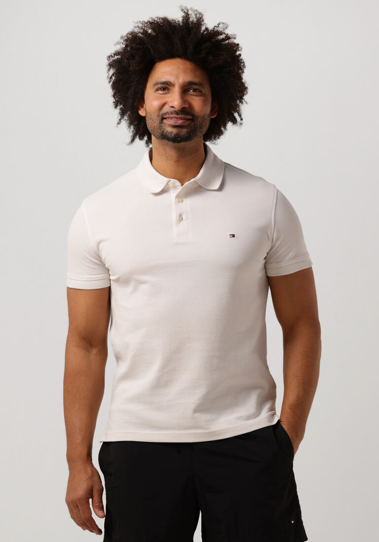 TOMMY HILFIGER ecru tommy hilfiger polo 1985 slim polo