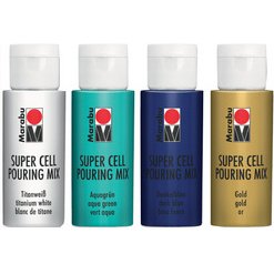 Super Cell Pouring Mix-Set OCEAN, 4 x 60 ml