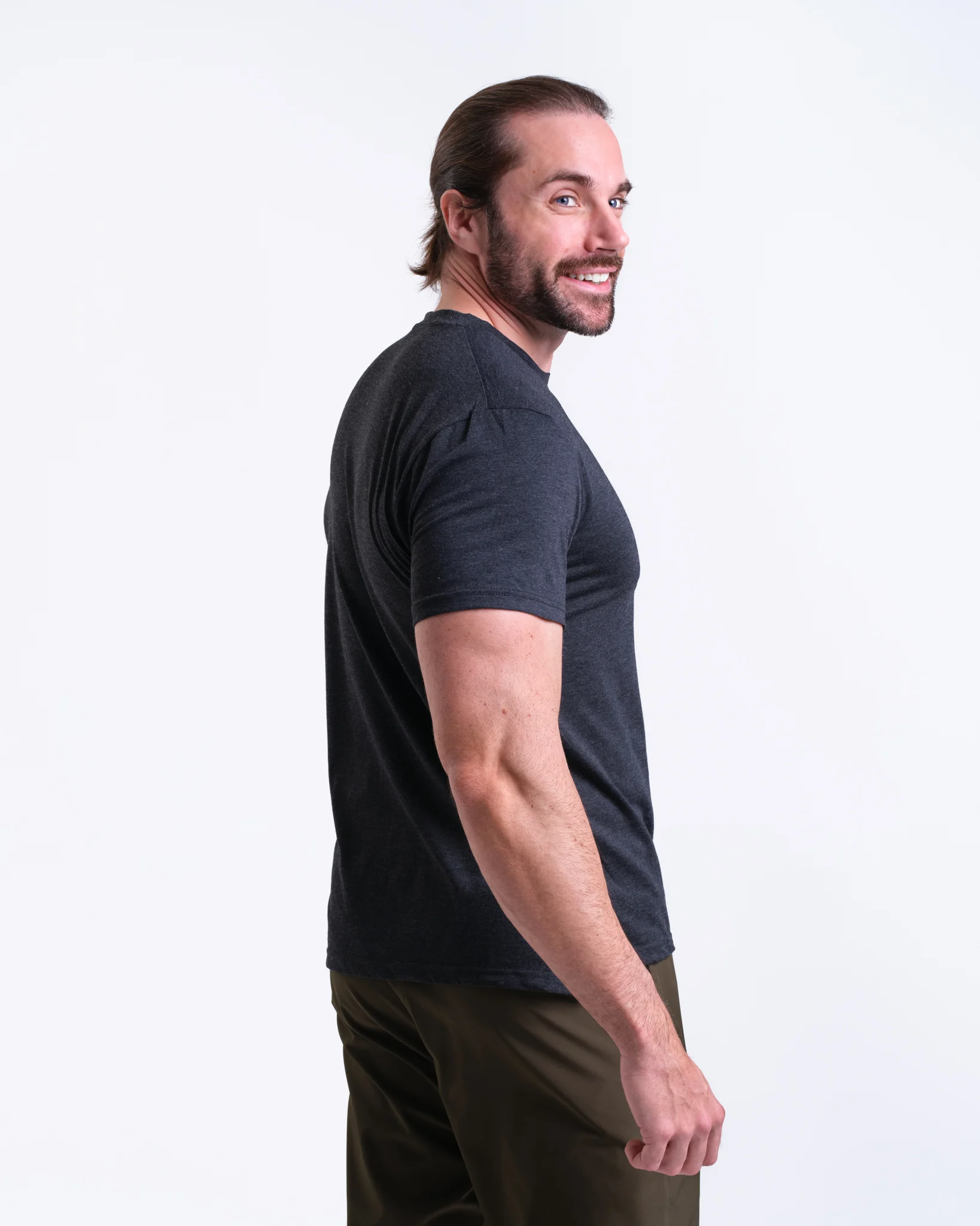 LEVITY Sports Functional Tee M Dark Grey Melange