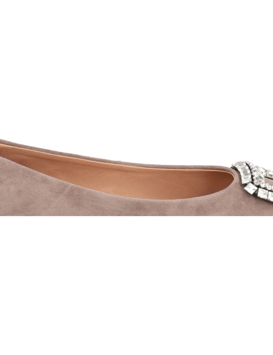 Veloursleder Ballerina
