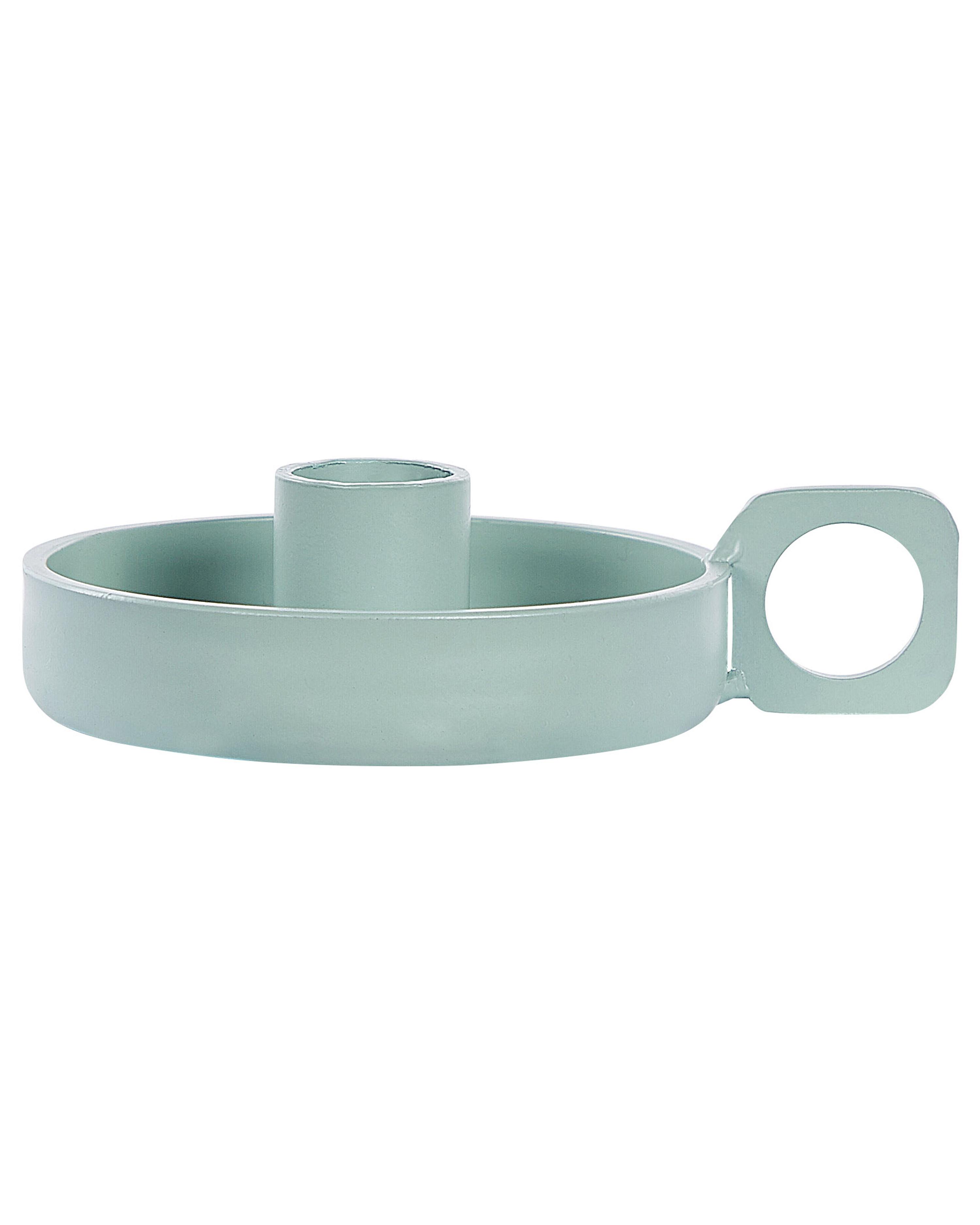 Set van 2 kaarshouders CHORIO Metaal 4 cm Mintgroen