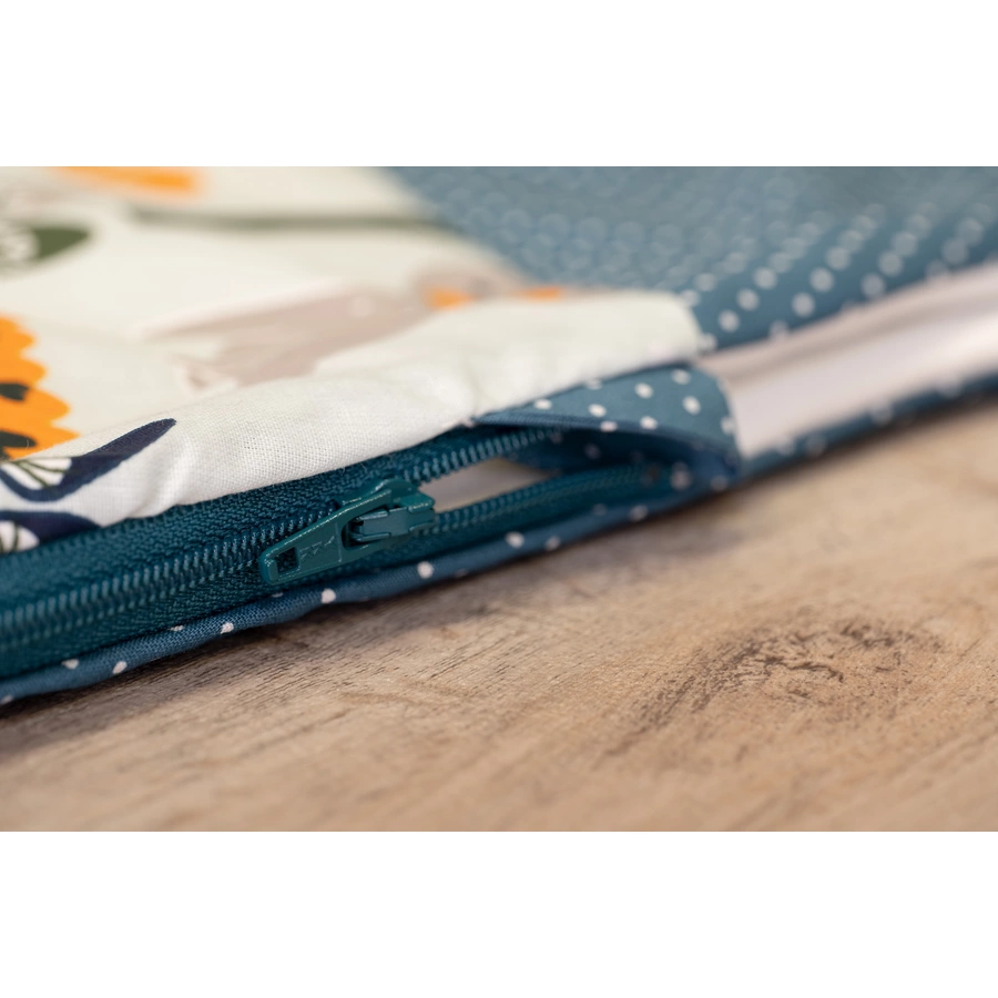 ULLENBOOM® Schlafsack Waldtiere Petrol
