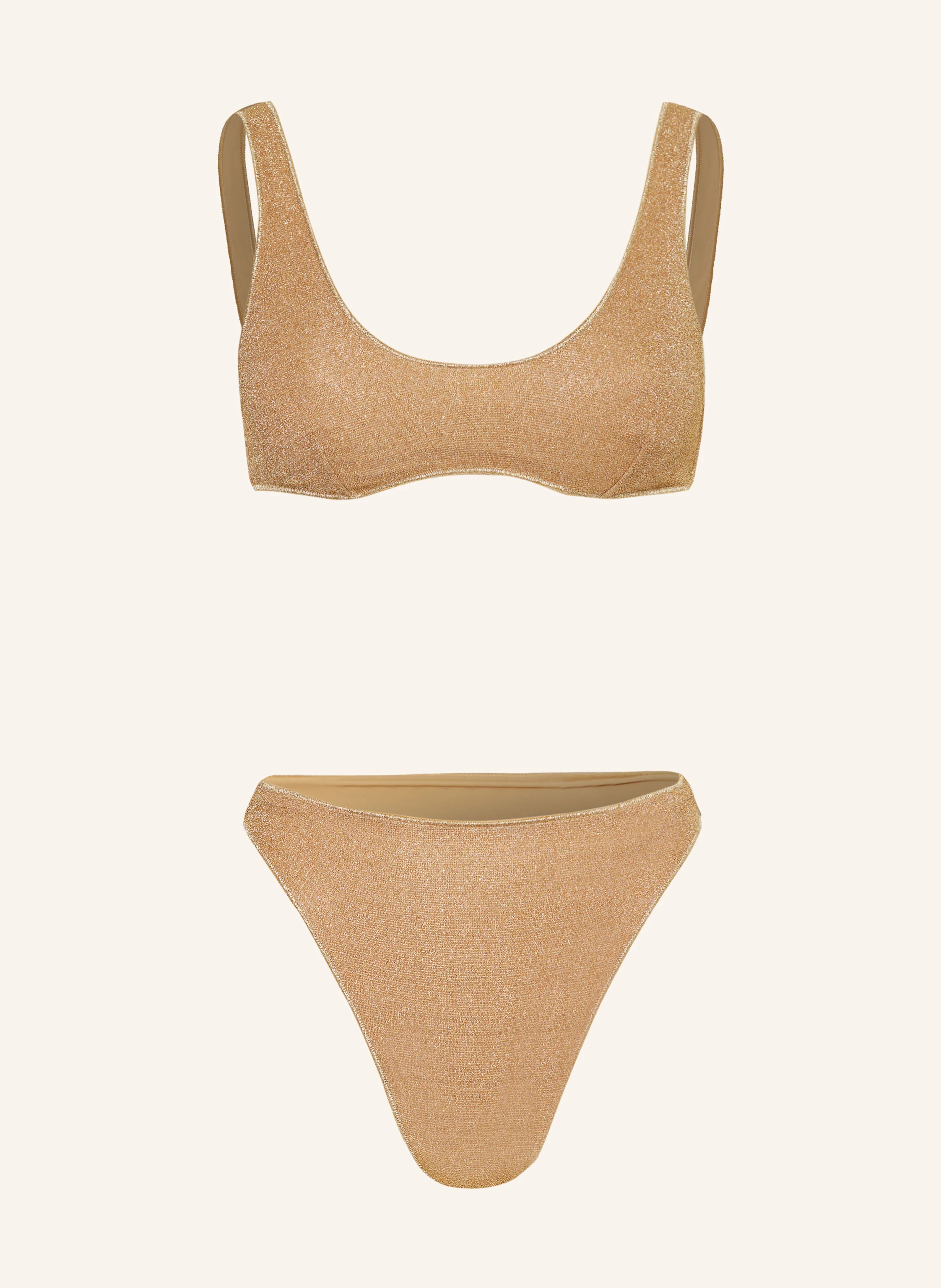 Oséree Bustier-Bikini LUMIERE SPORTY mit Glitzergarn