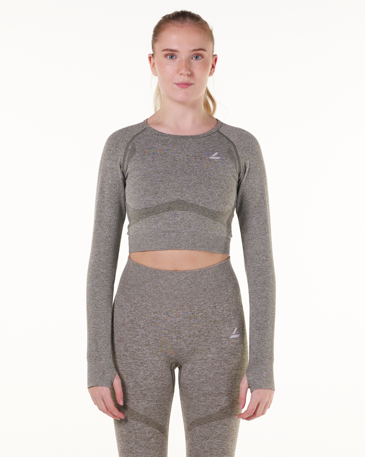 LEVITY Solar Seamless Cropped LS Green Burnt Marl