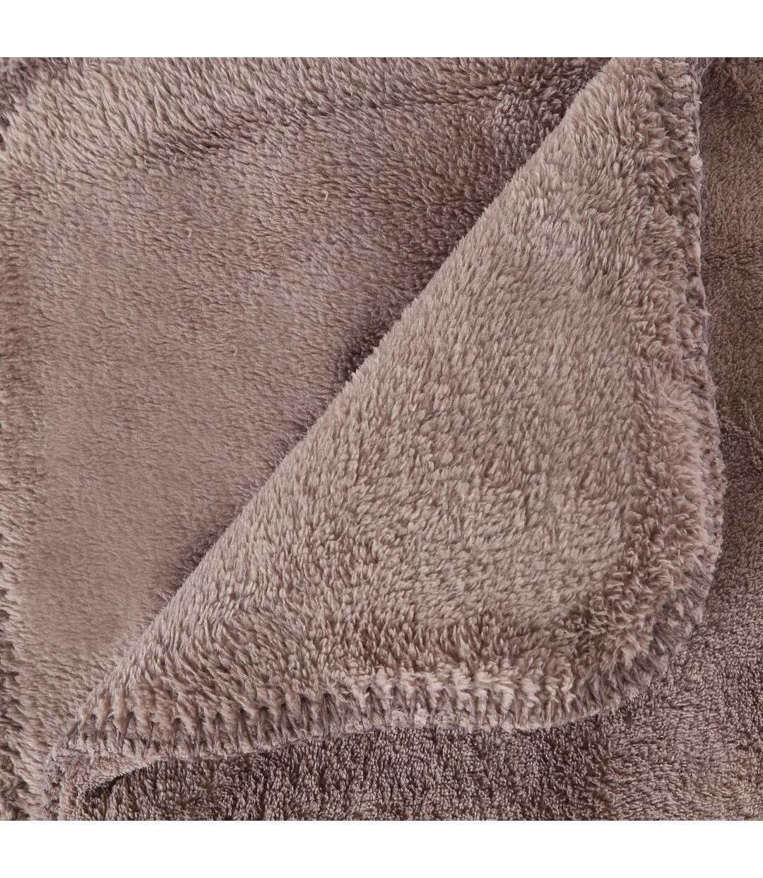 Plaid en microfibre - 180 x 230 cm - Taupe