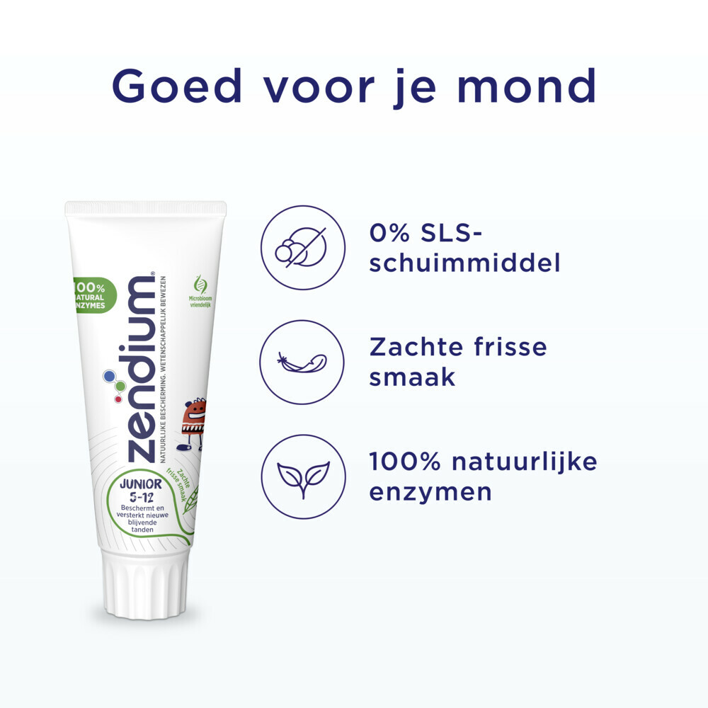 12x Zendium Tandpasta Junior75 ml