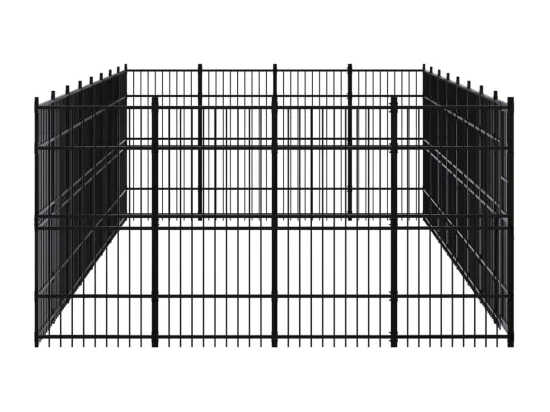 Chenil cage enclos pac noire 768 x 384 x 200 cm 02_0041829