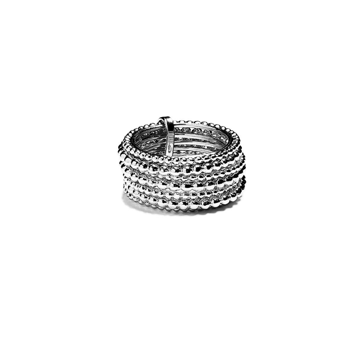 Bague Semainier en Argent Mix de Perles