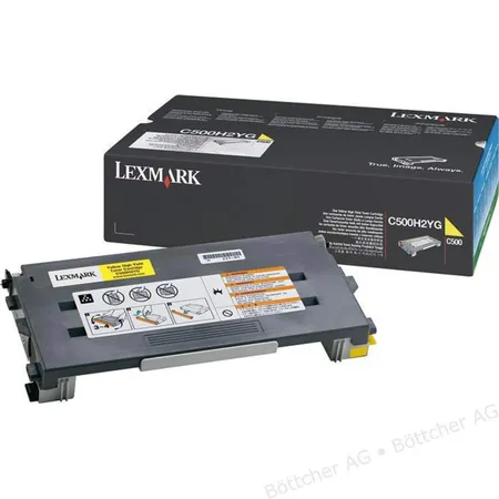 Lexmark Toner C500H2YG, gelb, 3000 Seiten