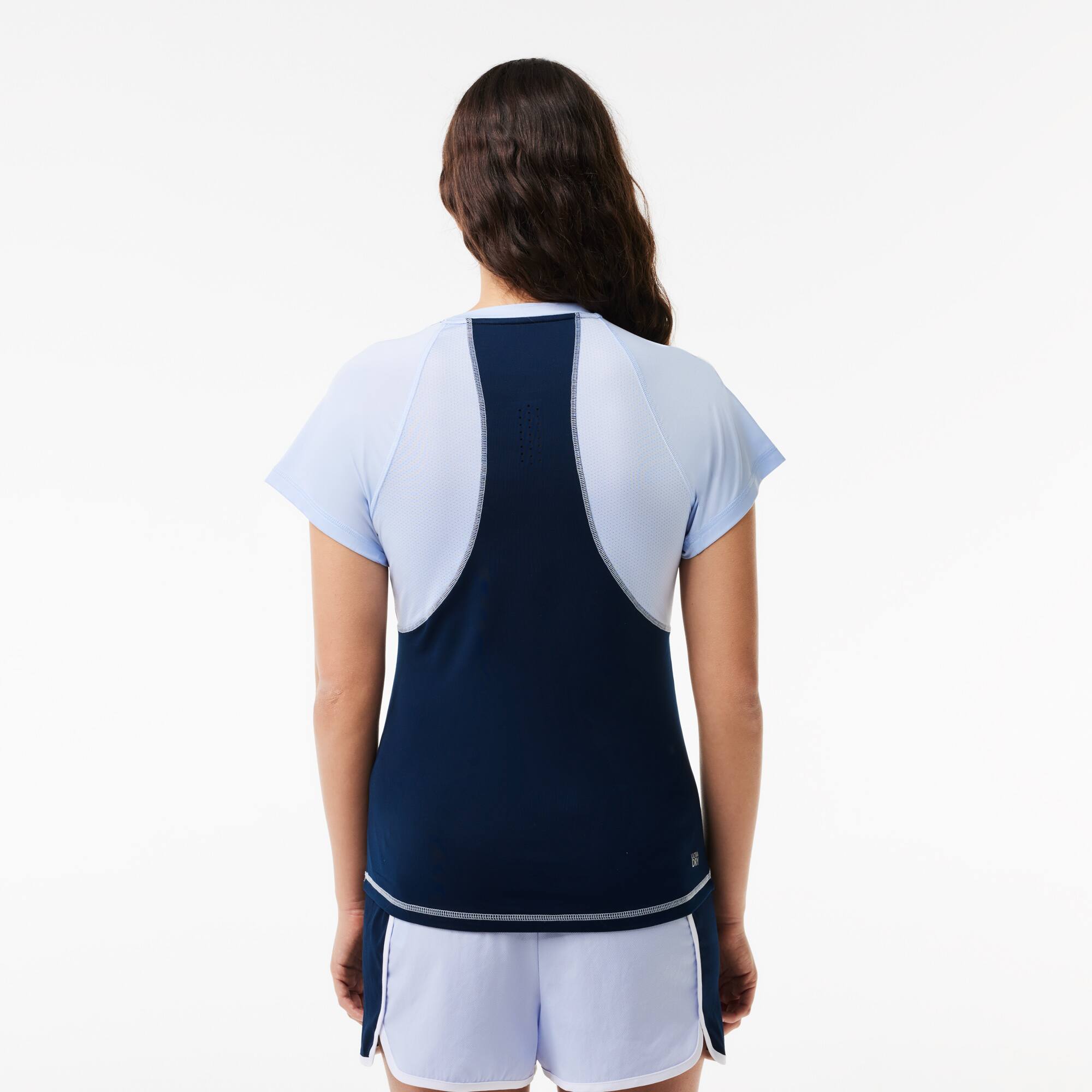T-shirt Sport slim fit Ultra-Dry stretch T-Shirts - Bleu - Lacoste - Femme