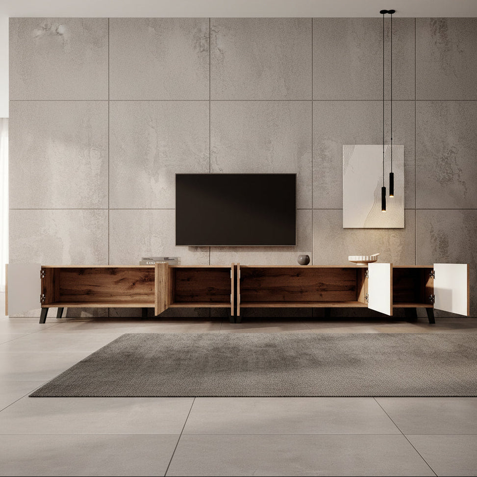 Pepinos 2 - TV-Meubel - Eiken - 300x42x44 cm