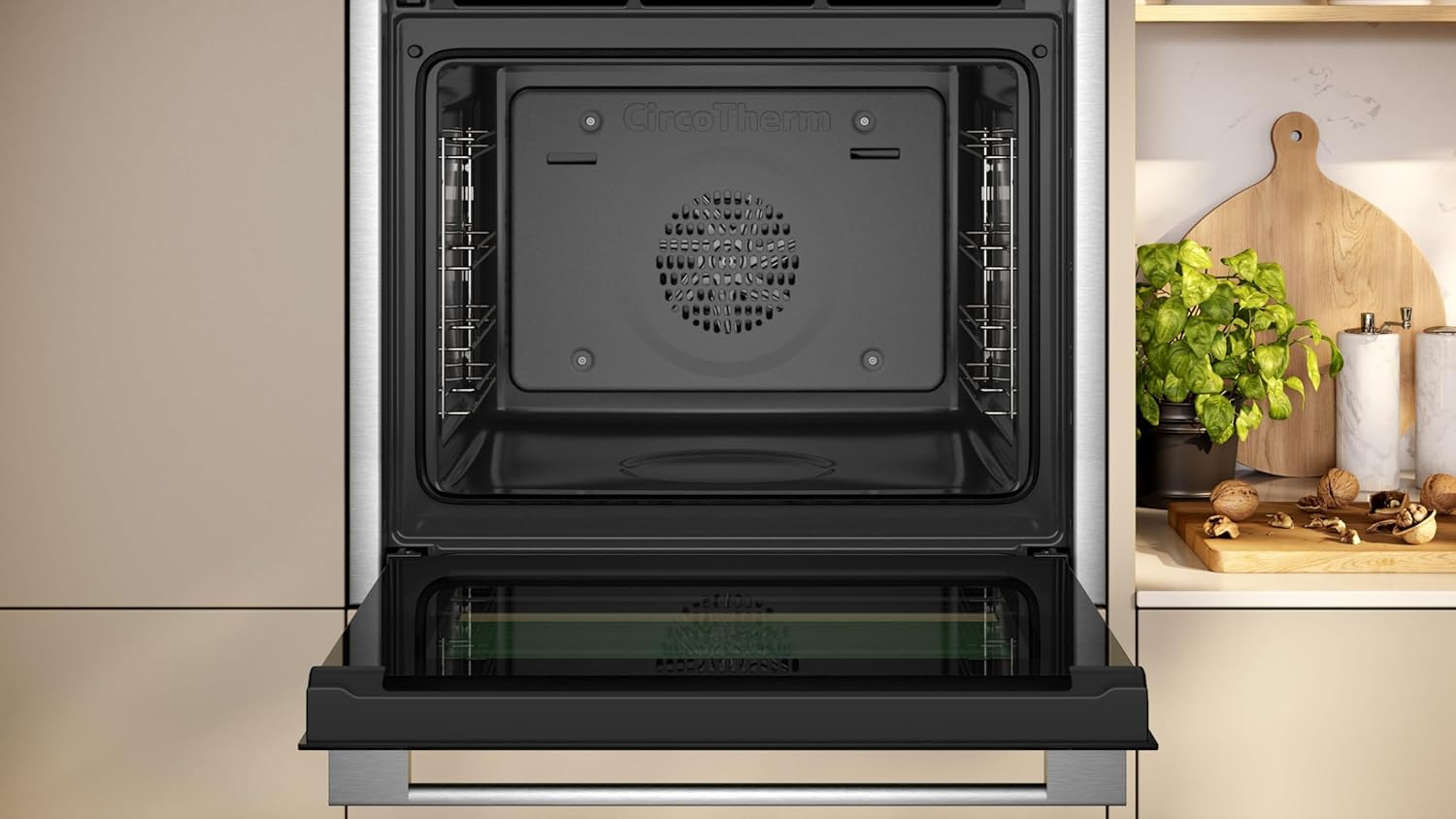 NEFF B24CR31N0, N 70, Einbau-Backofen, Integrierbarer Backofen 60 x 60cm, CircoTherm, Full Touch TFT-Display, Eco Clean, Easy Clean, Soft Open & Close, Edelstahl