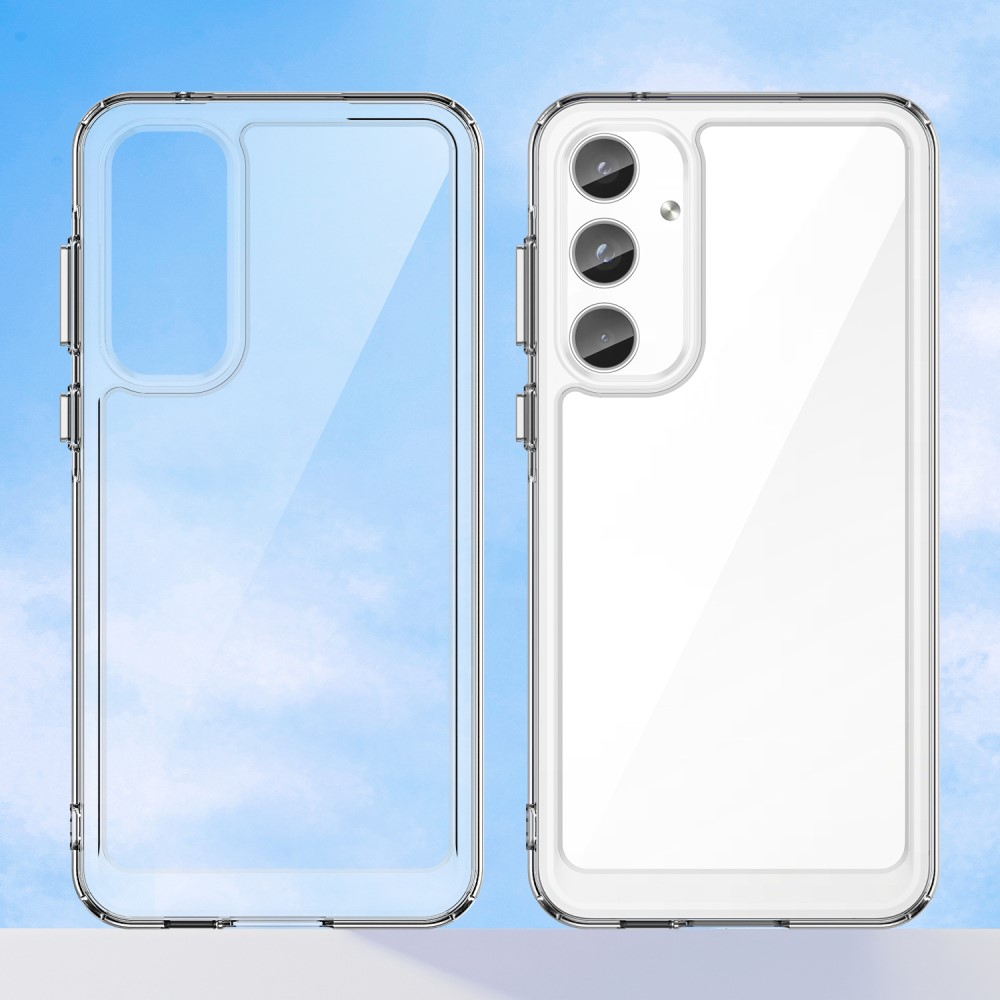 Samsung Galaxy A55 Hybrid Hülle TPU Bumper Acryl Rückseite - Transparent