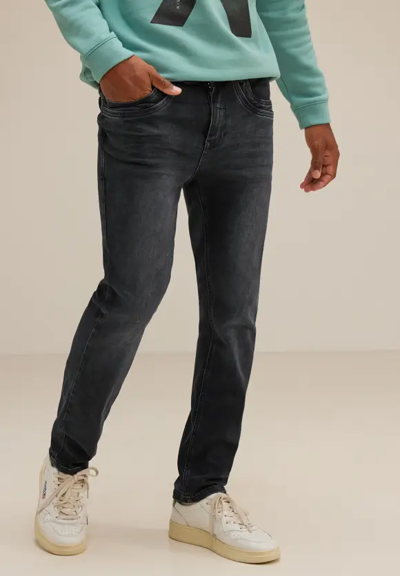 Slim Fit Jeans - black random wash