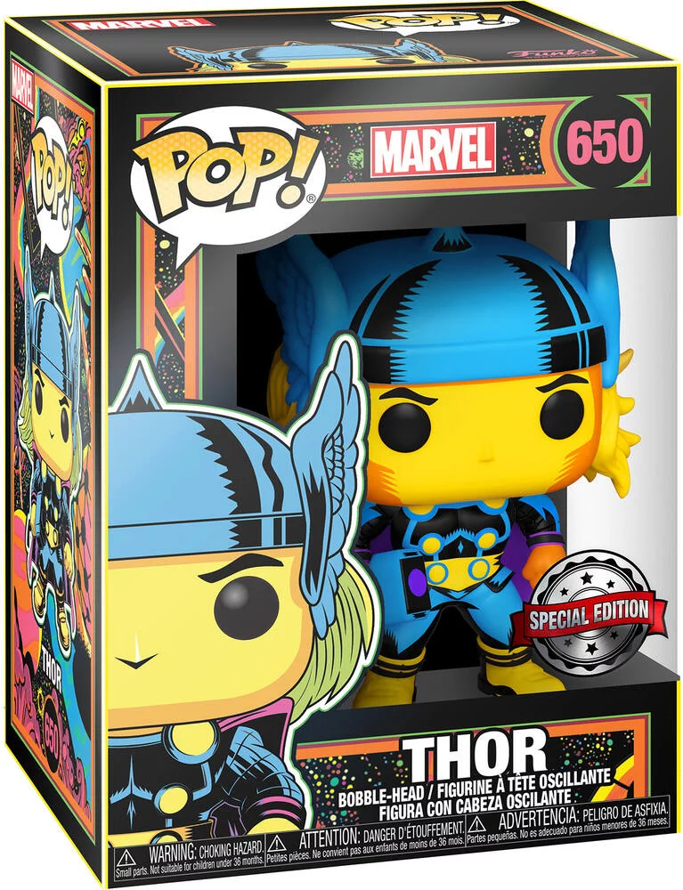MARVEL AVENGERS - FIGURINE POP - THOR BLACK LIGHT