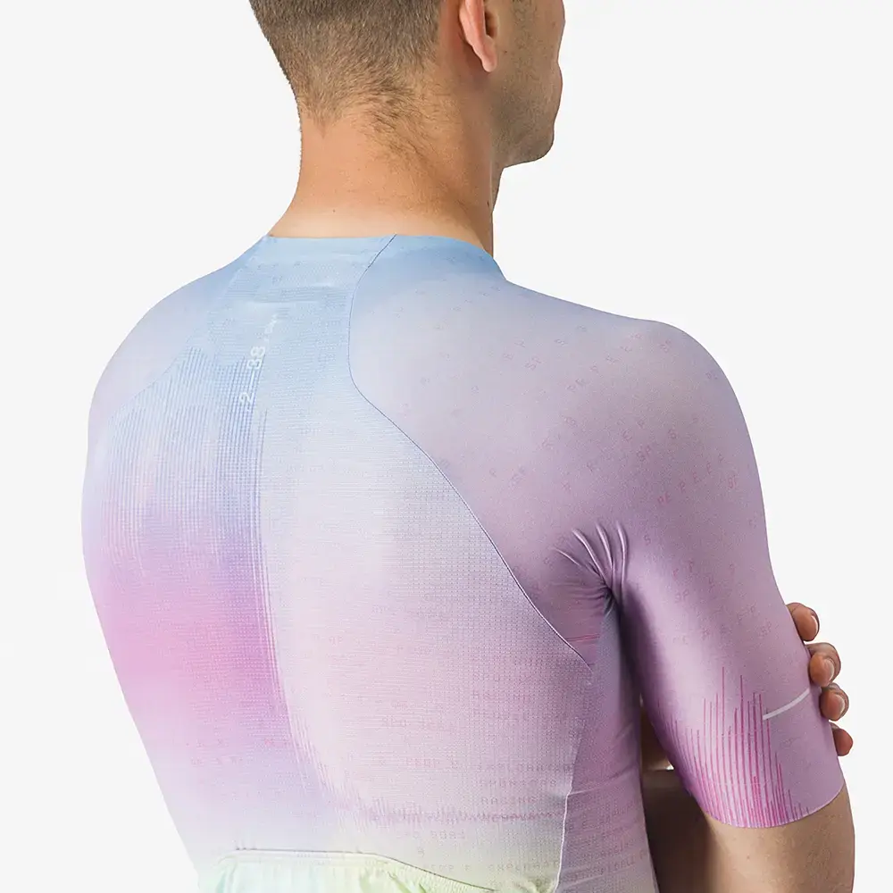 Castelli R-A/D Fietsshirt Korte Mouwen Roze/Multi Heren