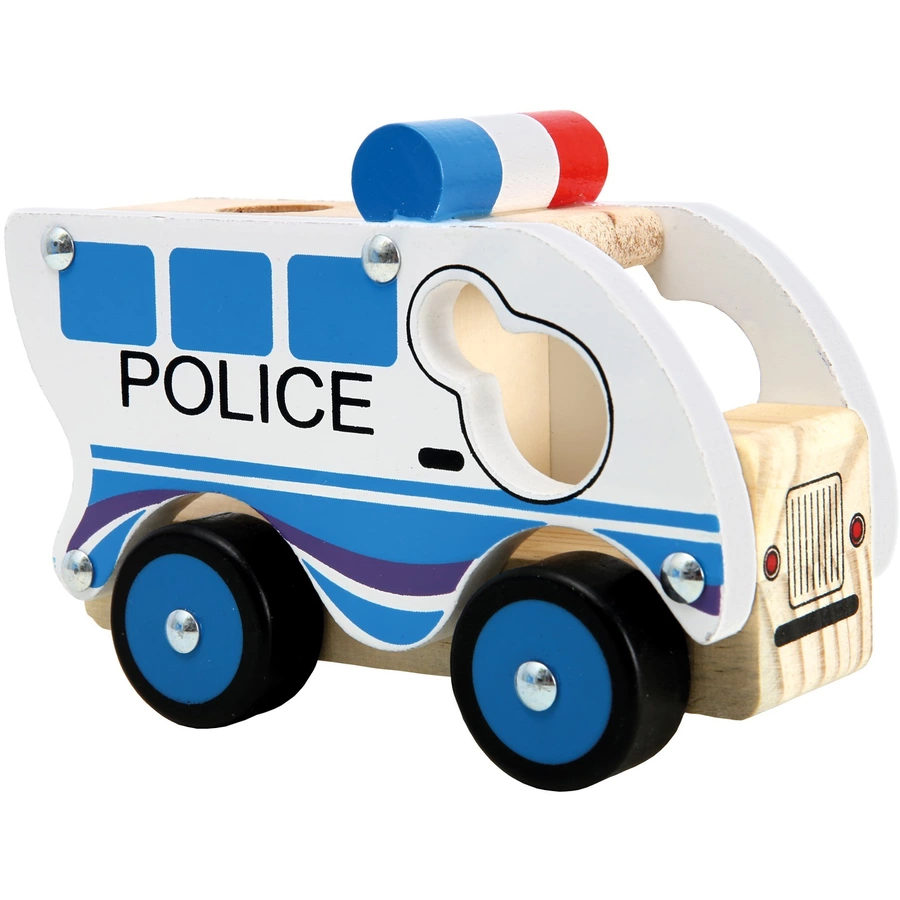 Bino Holzauto Polizei
