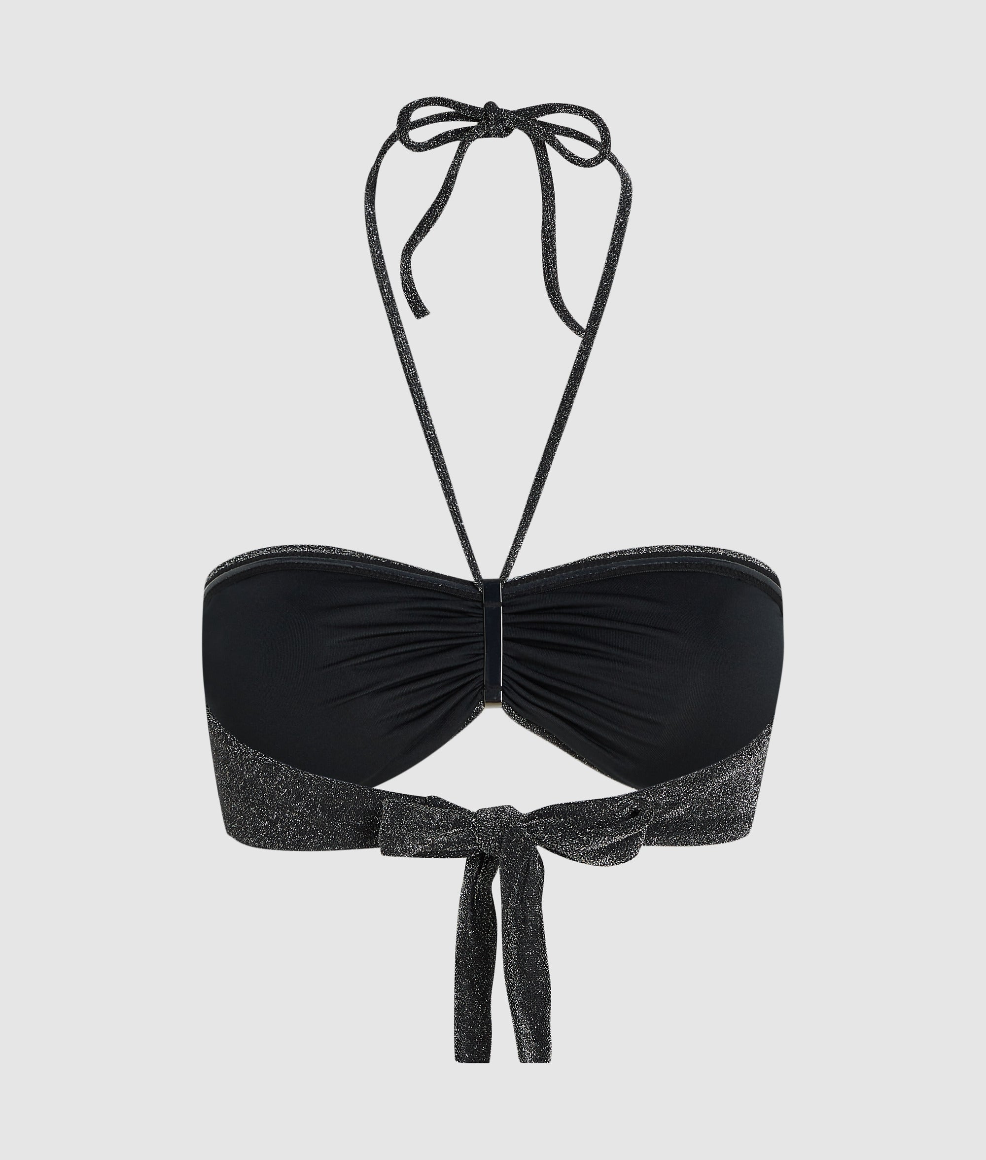 Metallic bandeau-bikinitopje