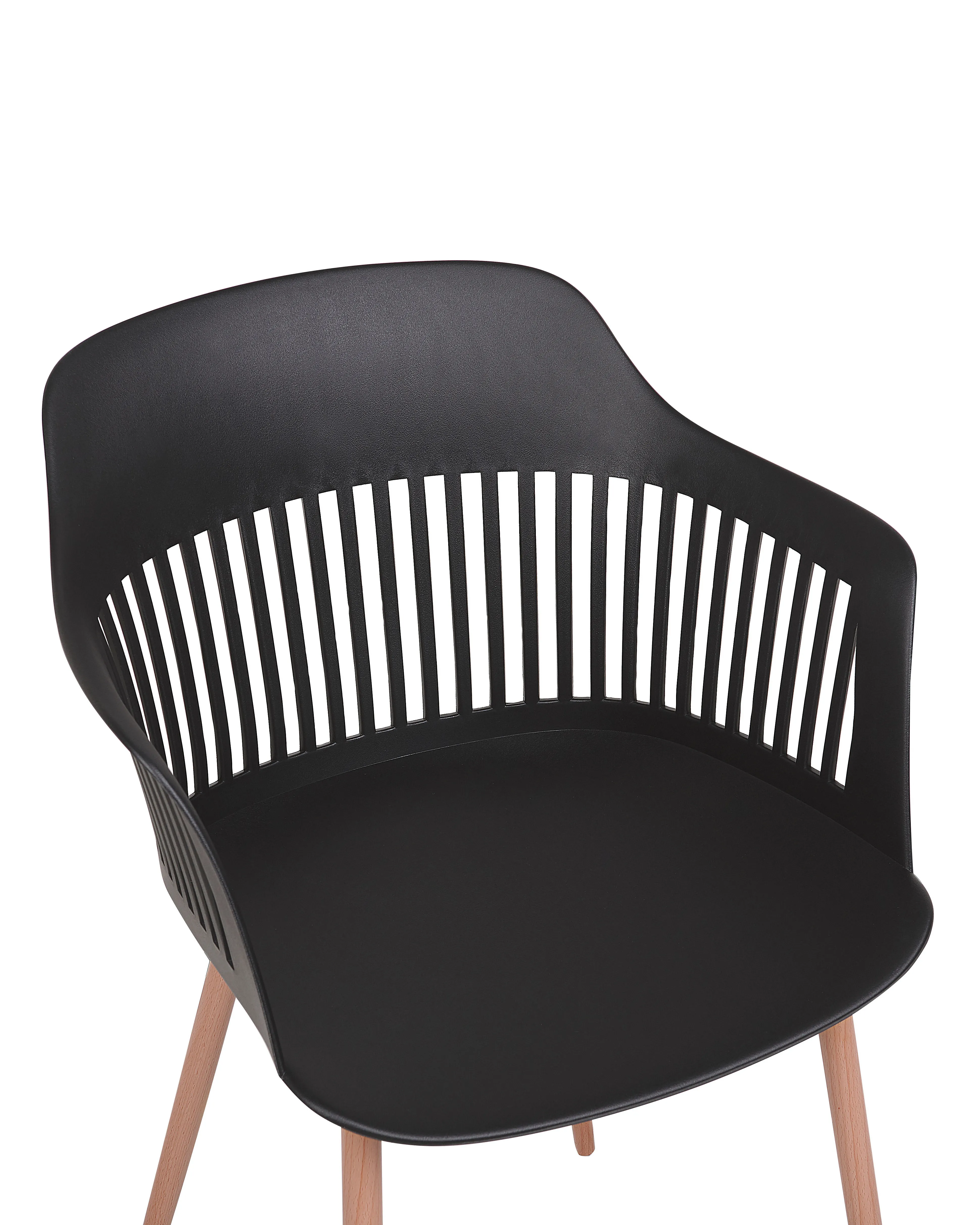 Set van 2 eetkamerstoelen BERECA Zwart