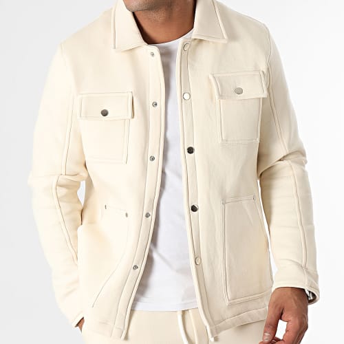 Ensemble Veste Et Pantalon Jogging Beige Clair