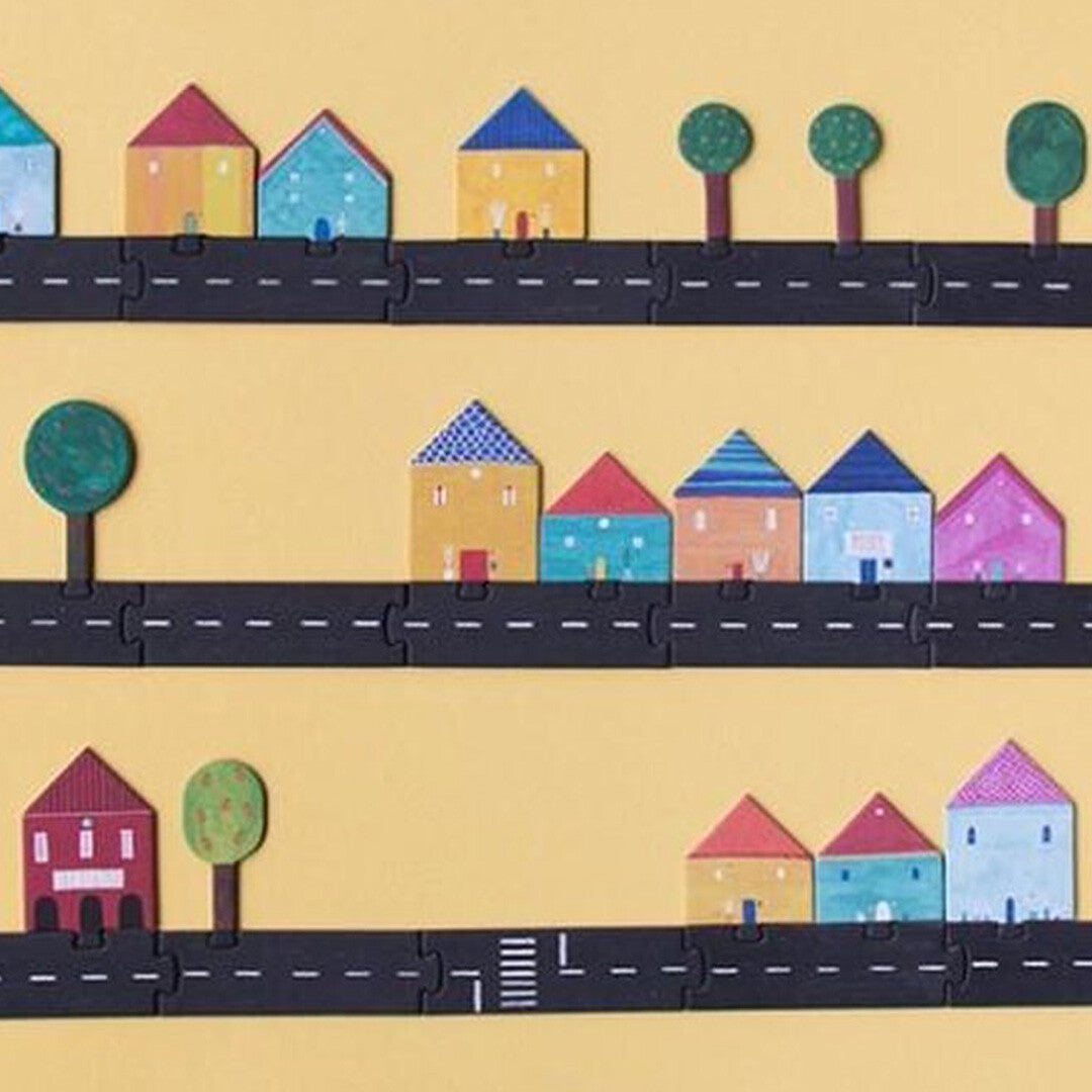 Londji vloerpuzzel en spel autoweg - roads