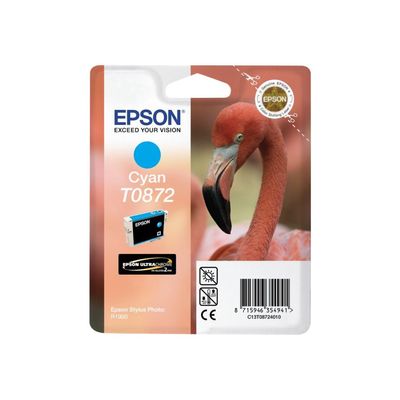 Epson T0872 Flamant rose - cyan - cartouche d'encre originale