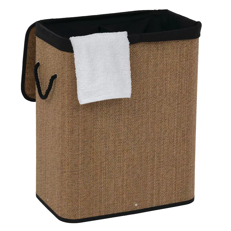 Panier à linge bambou 100 L (H63 cm) Stremy Beige