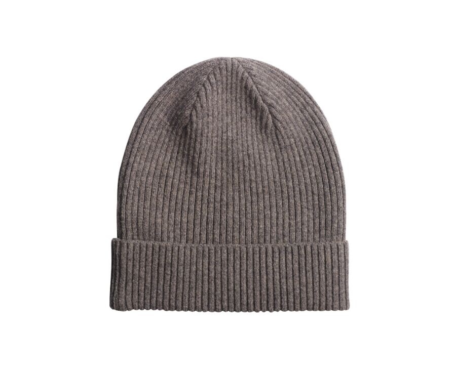 Bonnet laine homme Gris taupe chiné - BENNETH