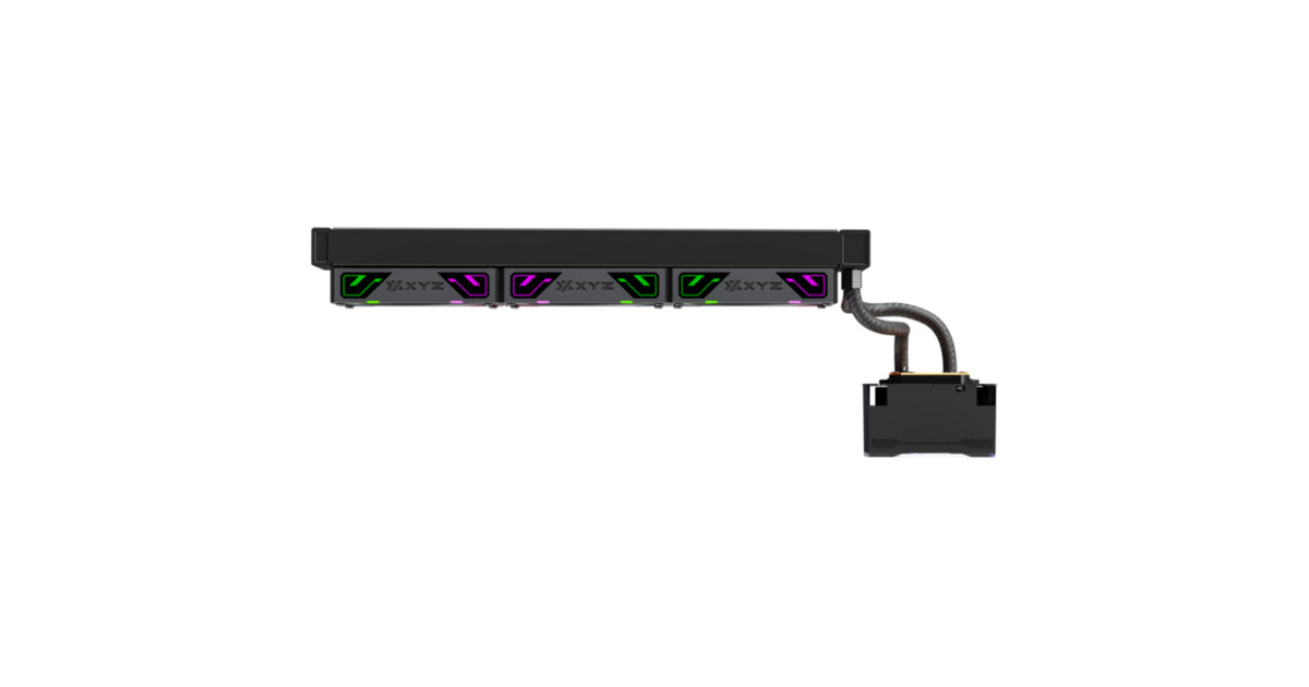 XYZ PC GearHydrotemp AIO 360 waterkoeling  (Zwart, ARGB, PWM)