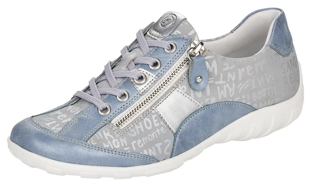Remonte Schnürschuh  mit feinem Metallic-Schimmer, Freizeitschuh, Halbschuh, Schnürschuh