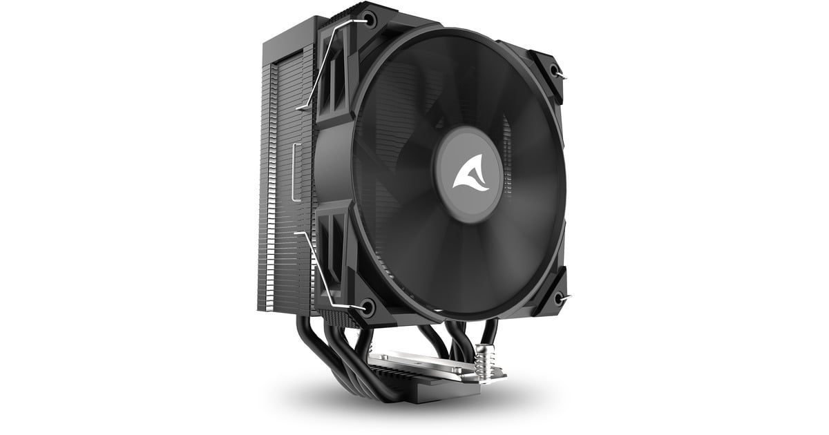 SharkoonA50 CPU-koeler  (Zwart, 4-pins PWM fan-connector)