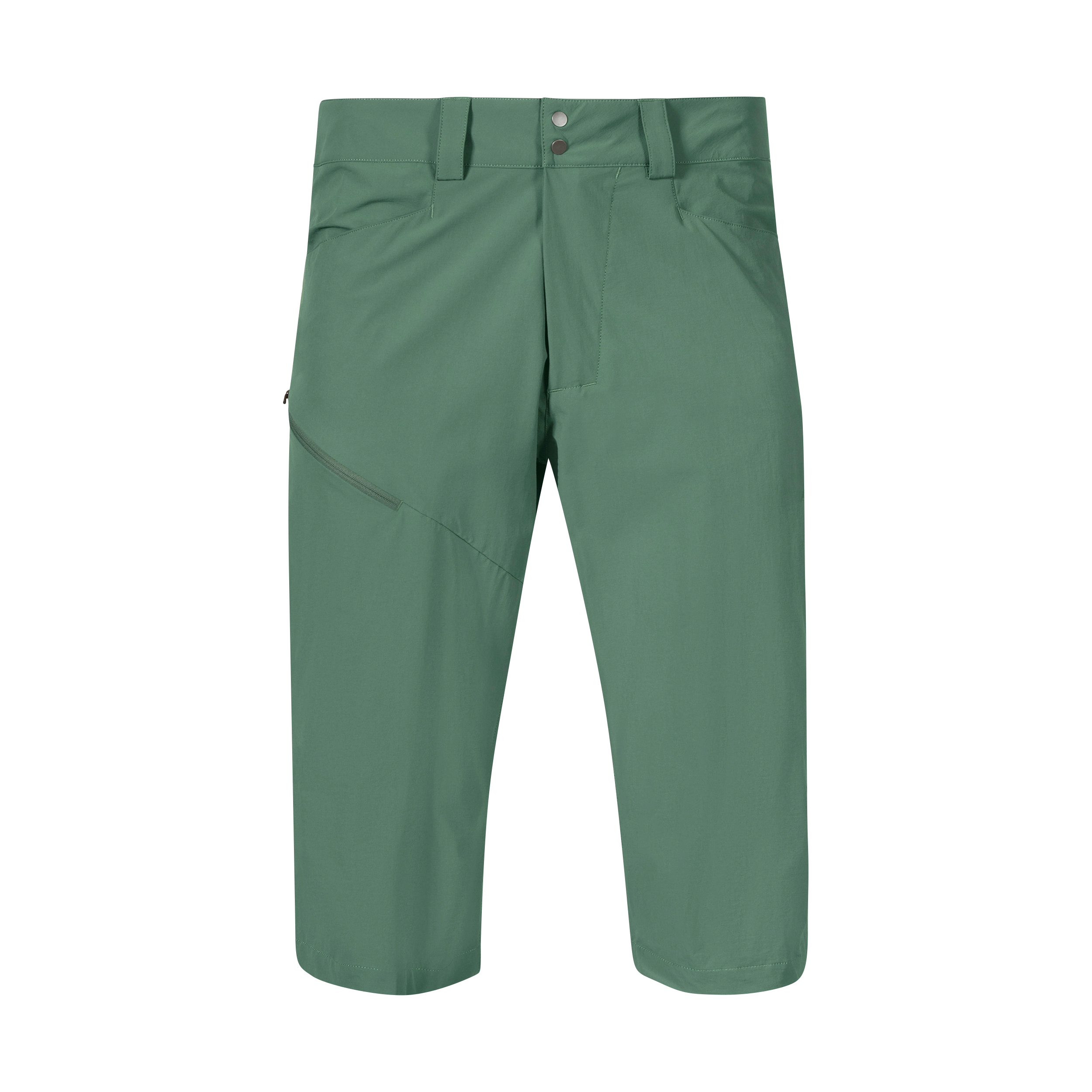 Vandre Light Softshell Long Shorts Men Dark Jade Green