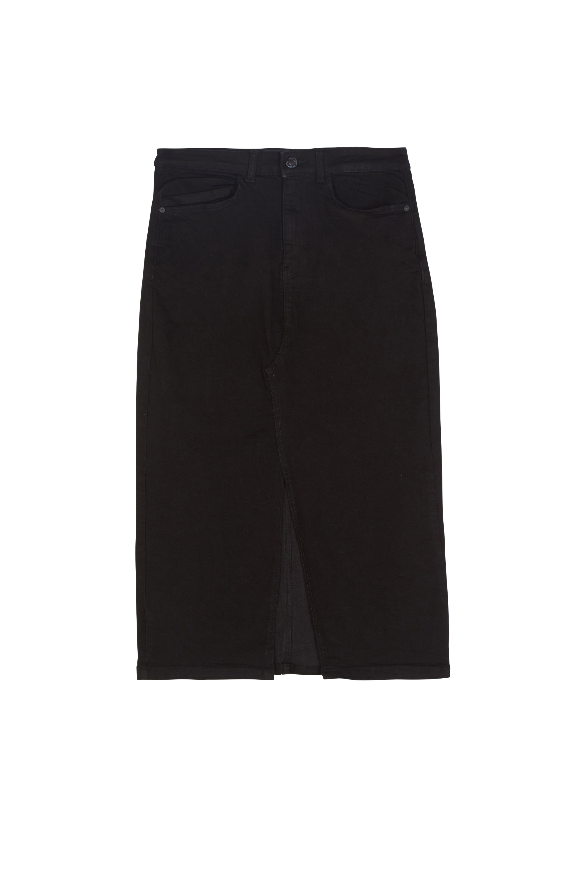 NOISY MAY Jupe SLIT MIDI SKIRT  Noir