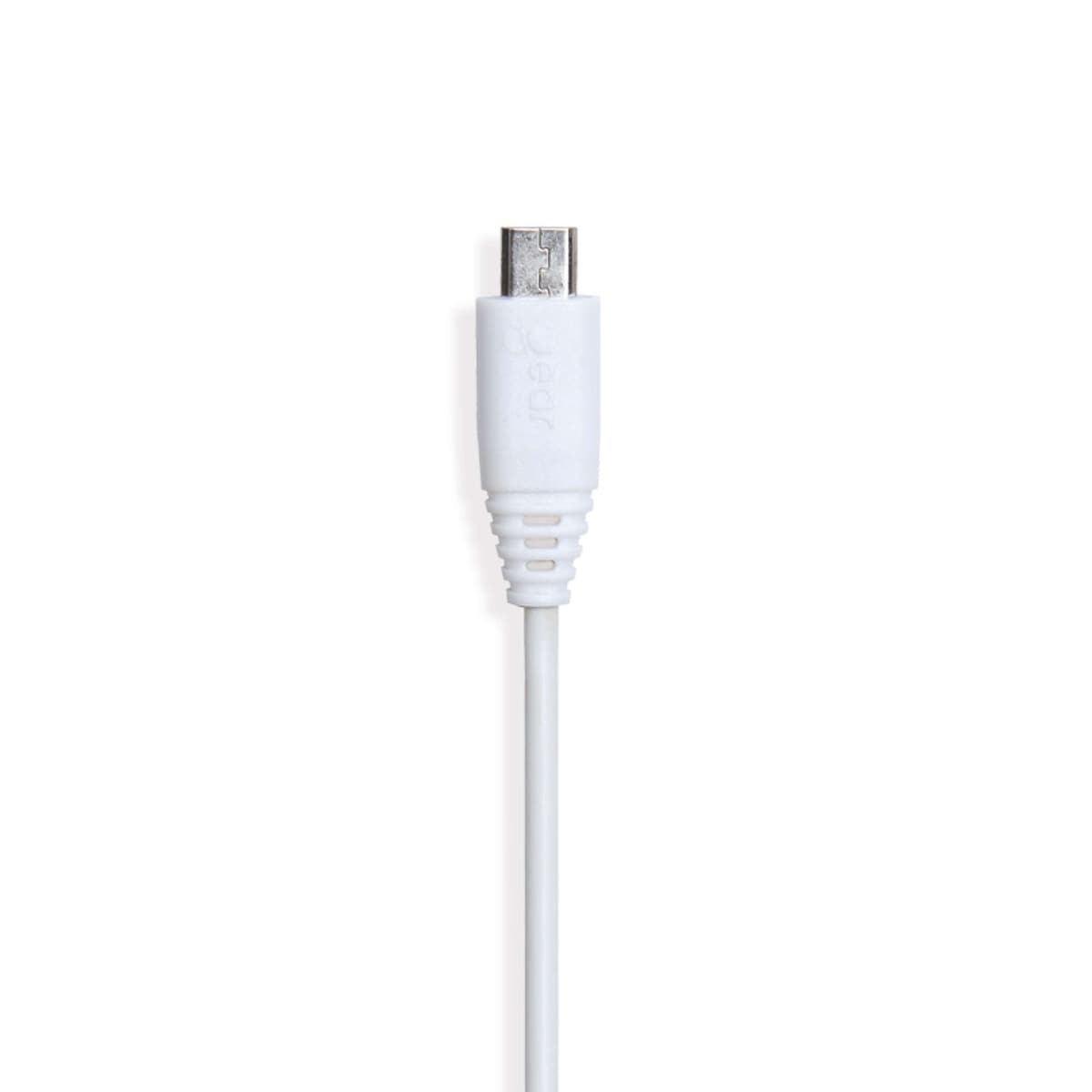 GEAR Synkkabel MicroUSB 1m Hvit Rund Kabel