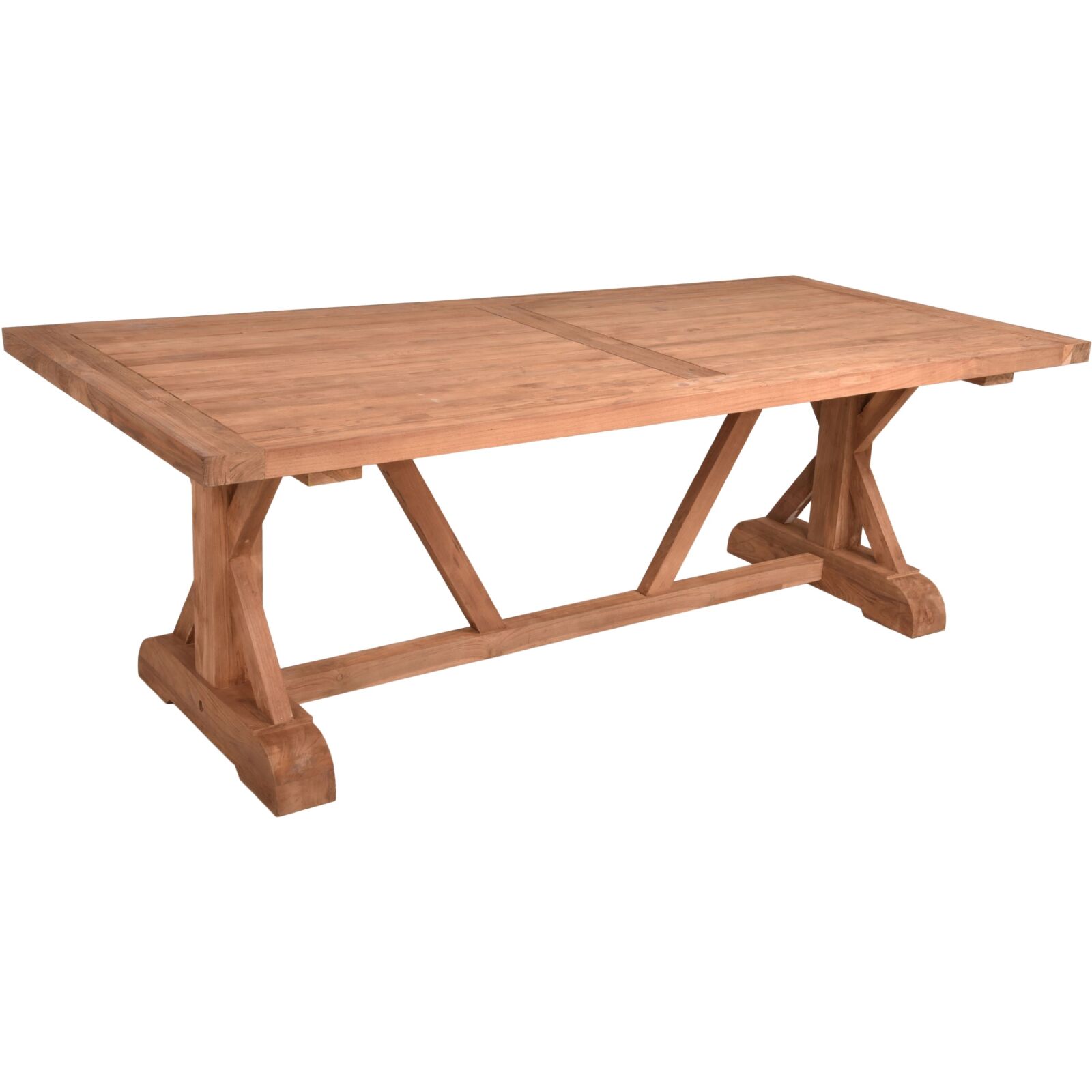 Tisch KISAR - natur - Teak massiv - 220 cm