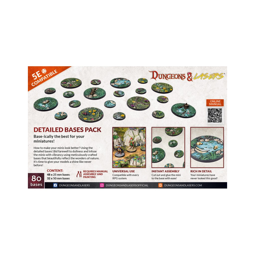 Dungeons & Lasers - Décors - Detailled Bases Pack