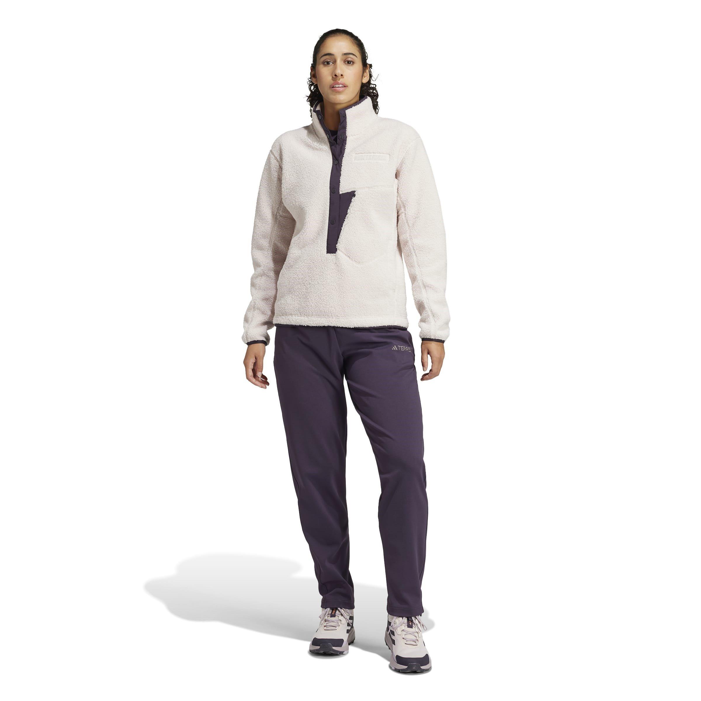 adidas Terrex Xploric High Pile Fleece Pullover Sweatshirt Womens