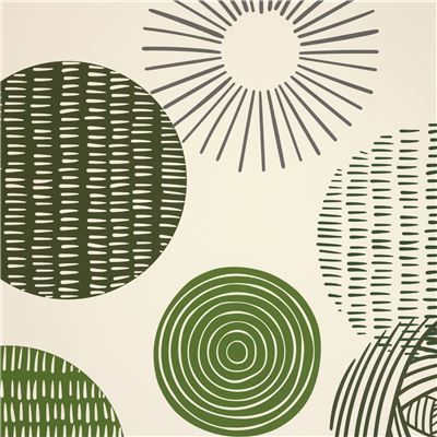Tapis vinyle motif cercles