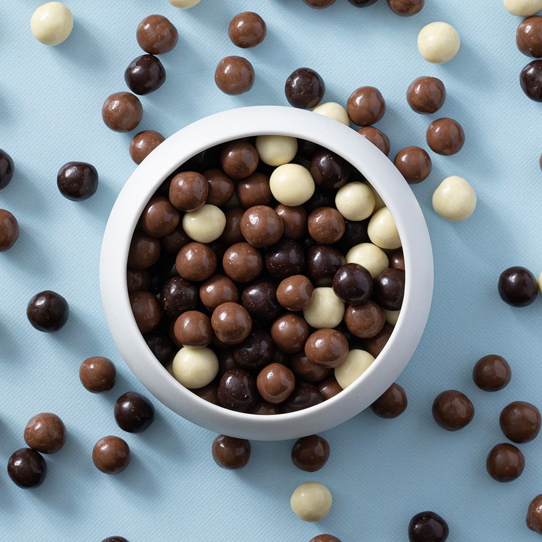 Chocolade rijstballen gemengd