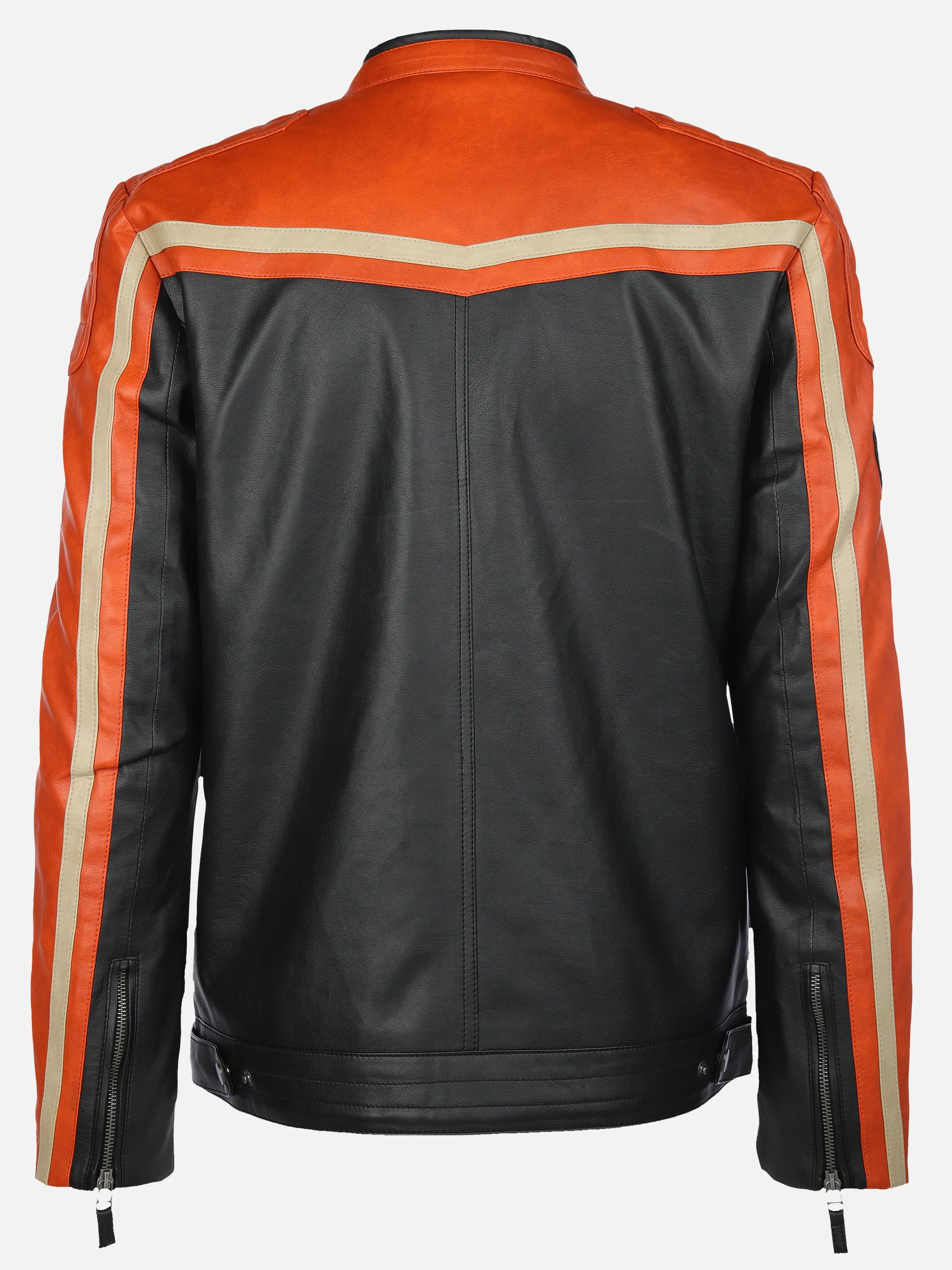 Herren Bikerjacke aus Kunstleder